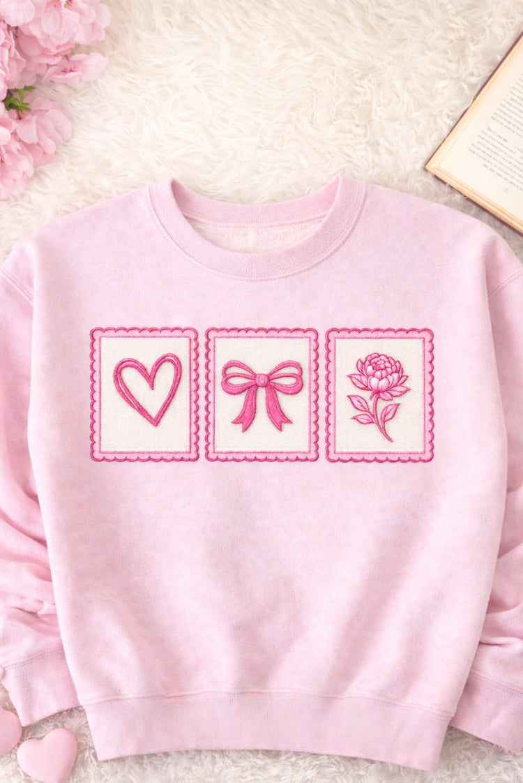 Petals & Bows Crewneck Sweatshirt